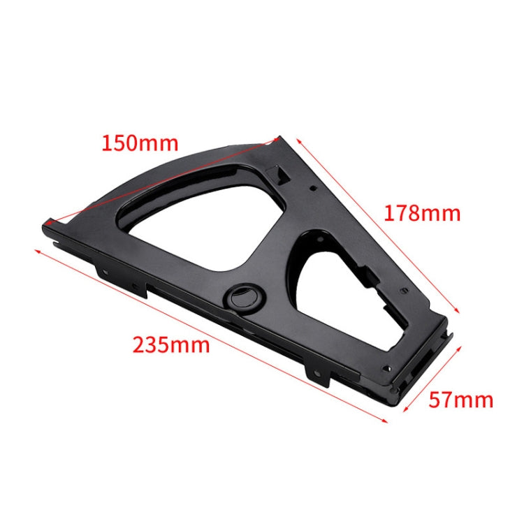 1pair Concealed Shoe Rack Cold Rolled Steel Flap Mounting Fittings, Single Layer Black, Single Layer Gray, Double Layer Black, Double Layer Gray, Three Layer Black, Three Layer Gray