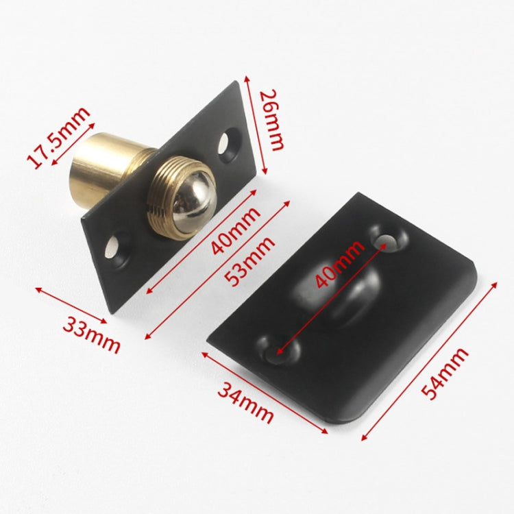 Household Stainless Steel And Copper Door Bumbler Lock, Black, Antique Red, Gold