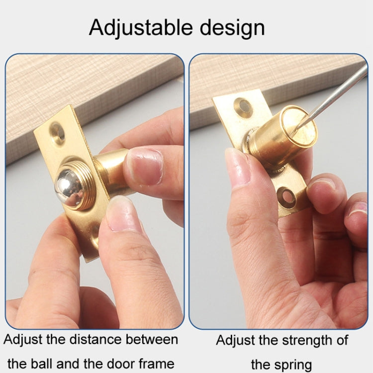Household Stainless Steel And Copper Door Bumbler Lock, Black, Antique Red, Gold
