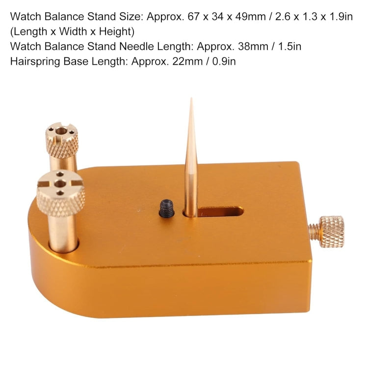 Square Metal Watch Hairspring Movement Balance Wheel Bracket