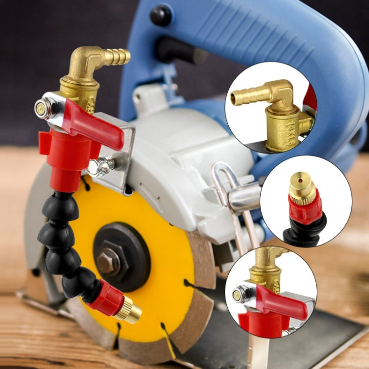 Angle Grinder Marble Cutting Machine Water Filling / Spraying Device Cooling Dusting Dust Spray Nozzle, 1 Snap Spout + Waterproof Tape, 1 Snap Aluminum Tube Spout-Longer, Bamboo Tube, 1 Snap Aluminum Tube Spout-Short