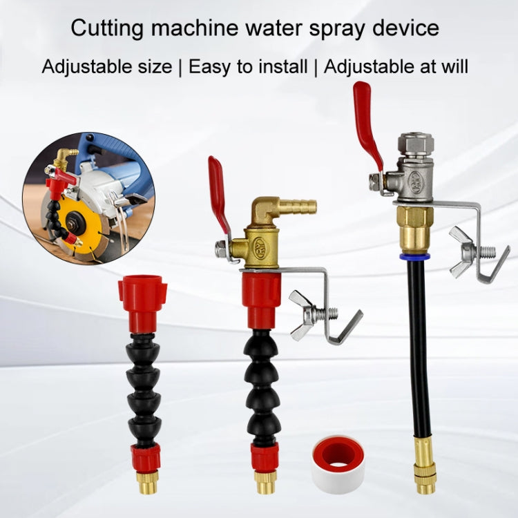 Angle Grinder Marble Cutting Machine Water Filling / Spraying Device Cooling Dusting Dust Spray Nozzle, 1 Snap Spout + Waterproof Tape, 1 Snap Aluminum Tube Spout-Longer, Bamboo Tube, 1 Snap Aluminum Tube Spout-Short