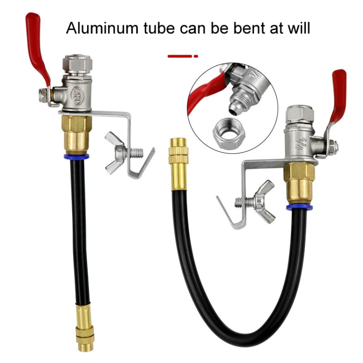 Angle Grinder Marble Cutting Machine Water Filling / Spraying Device Cooling Dusting Dust Spray Nozzle, 1 Snap Spout + Waterproof Tape, 1 Snap Aluminum Tube Spout-Longer, Bamboo Tube, 1 Snap Aluminum Tube Spout-Short