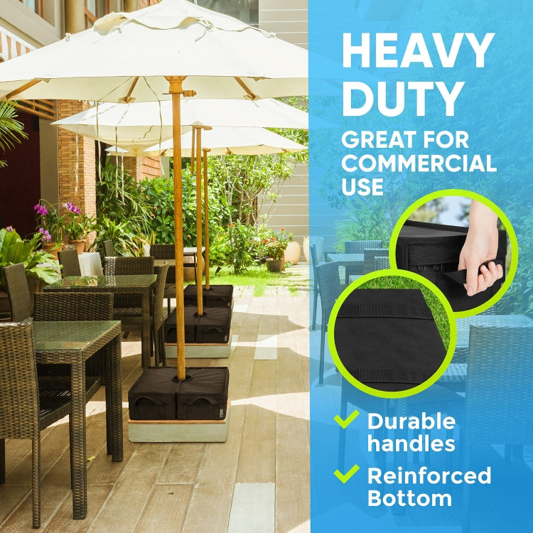 Patio Parasol Fixed Sandbag Oxford Cloth Waterproof Cover, Round, Square, Split Square