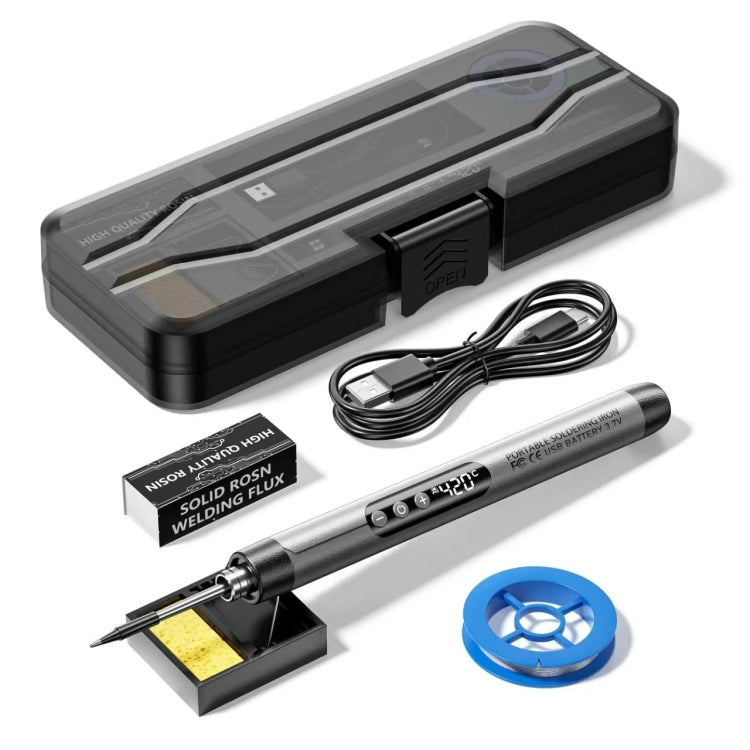 USB Digital Display Charging Soldering Iron Set 5-speed Temperature Adjustable, Standard Edition Gray, Standard Edition Orange, 3 Heads Orange, 3 Heads Gray
