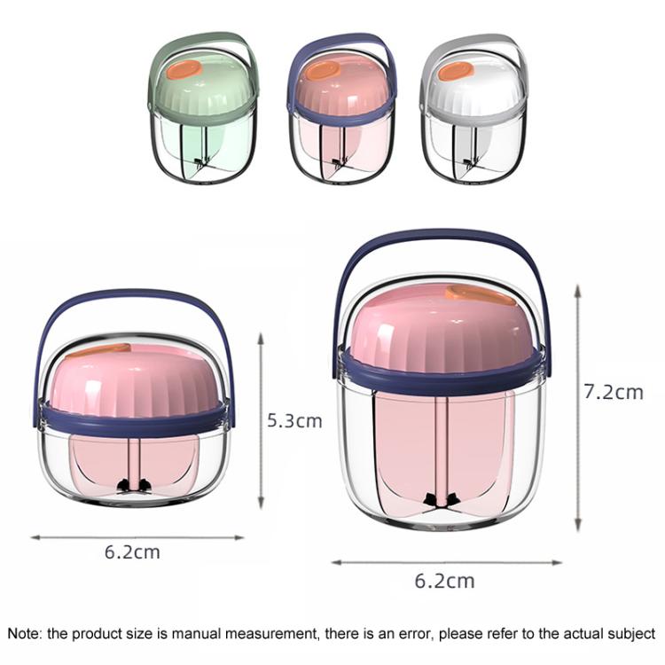 Portable Pill Box Sealed Waterproof Pill Dispenser Drugs Medicine Organizer Dispenser Box, Small Green, Small Pink, Small Gray, Large Green, Large Pink, Large Gray