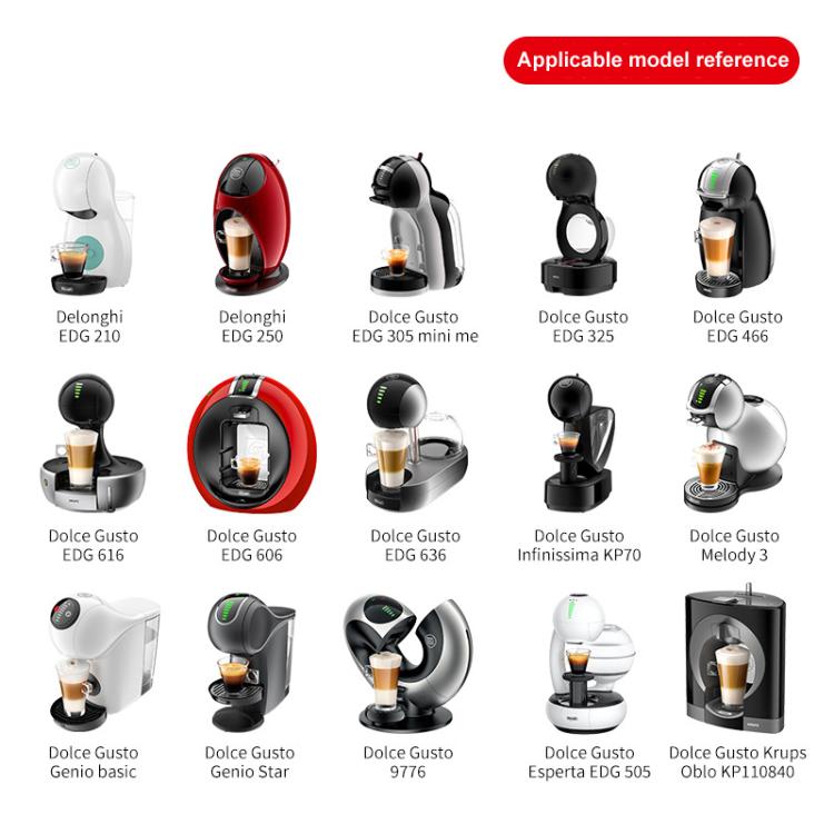 For Dolce Gusto Coffee Maker Stainless Steel Reusable Coffee Capsule Shell, Capsule+Brush And Scoop, Capsule+40mm Powder Hammer+Brush And Scoop