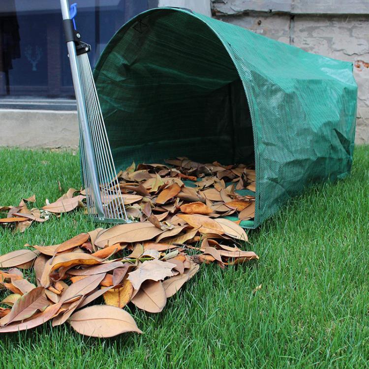 Garden Leaf Bag Organizer Large Capacity Garden Weed Cleanup Bag, 53Gallons