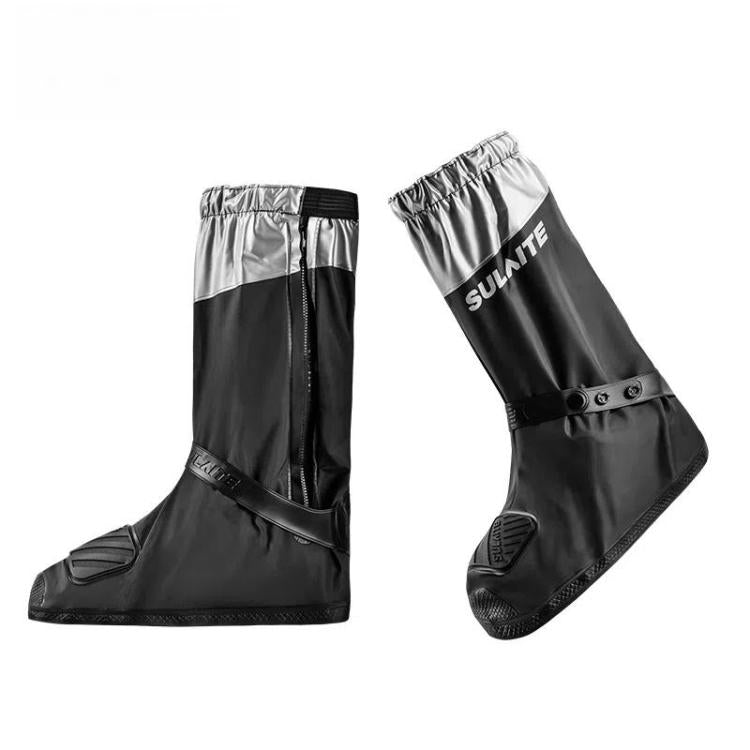 SULAITE Motorcycle Shoe Cover Thickened Anti-slip Wear-resistant Rain Shoes Outdoor Riding Adult Rain Boots, S, M, L, XL, 2XL
