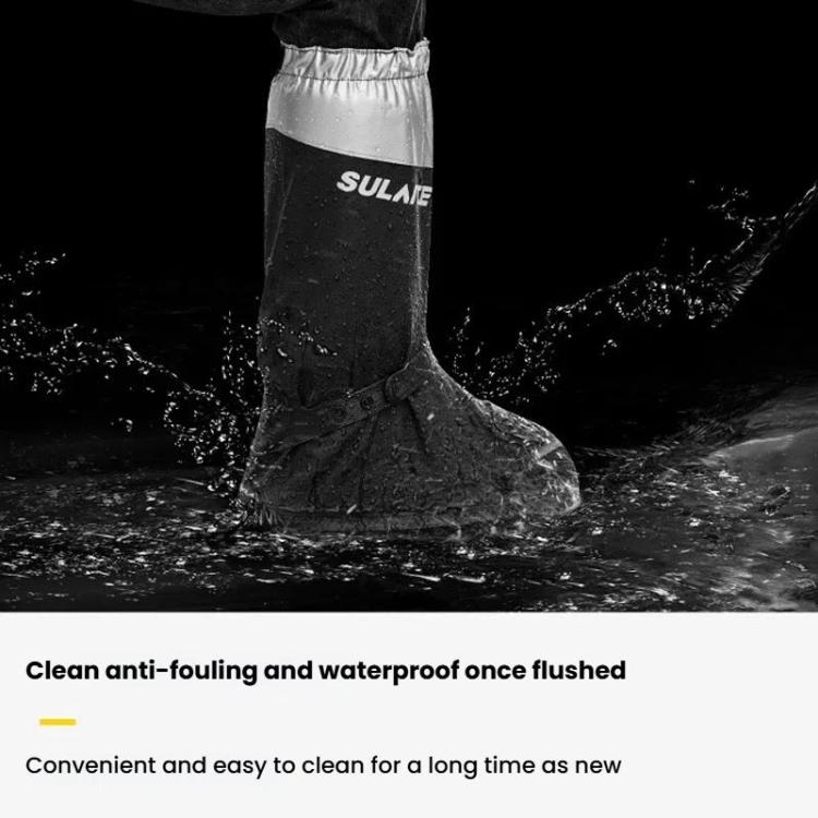 SULAITE Motorcycle Shoe Cover Thickened Anti-slip Wear-resistant Rain Shoes Outdoor Riding Adult Rain Boots, S, M, L, XL, 2XL