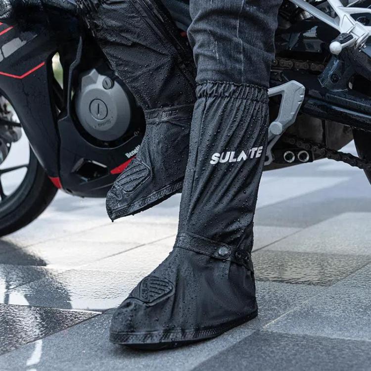 SULAITE Motorcycle Shoe Cover Thickened Anti-slip Wear-resistant Rain Shoes Outdoor Riding Adult Rain Boots, S, M, L, XL, 2XL