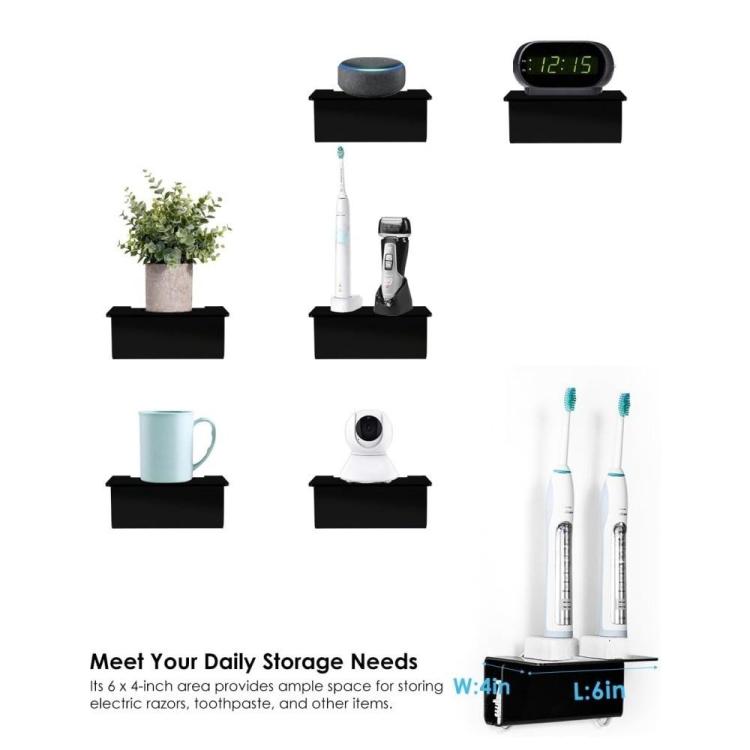 Acrylic Wall-mounted Bathroom Electric Toothbrush Holder