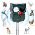 Five-Speed Tuning + Voice-Activated Ultrasonic Solar-Powered Animal Repeller, 704
