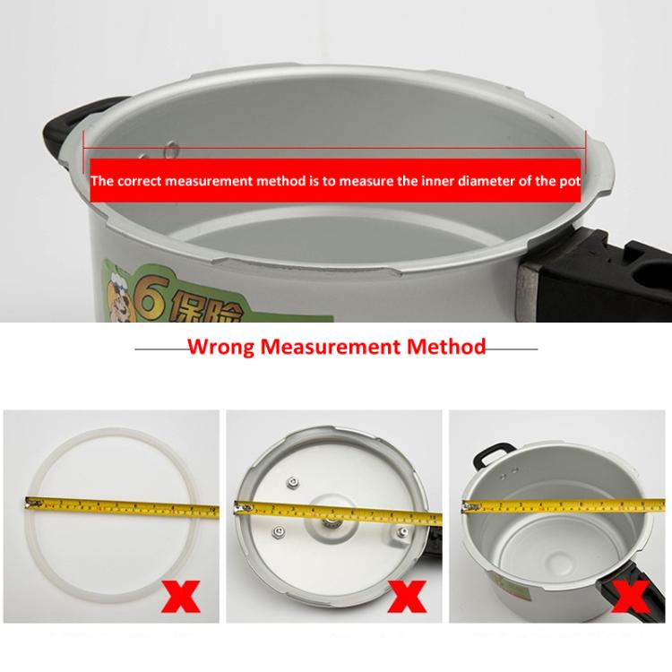 Silicone Sealing Ring/Gasket for Aluminum Pressure Cookers, 16cm, 18cm, 20cm, 22cm, 24cm, 26cm, 28cm, 30cm, 32cm, 34cm, 36cm, 38cm, 40cm, 42cm, 44cm, 46cm