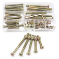50pcs /Set M6 Colored Zinc Round Head Hexagon Socket Screw Set, 50pcs /Set