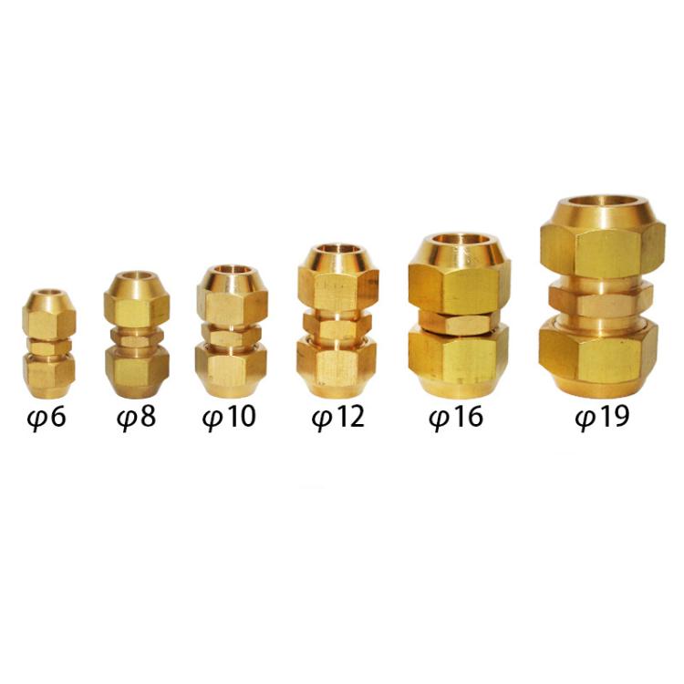 AC Copper Pipe Extension Joint Connector Welding-Free Quick Connector, 6mm, 10mm, 12mm, 16mm, 19mm