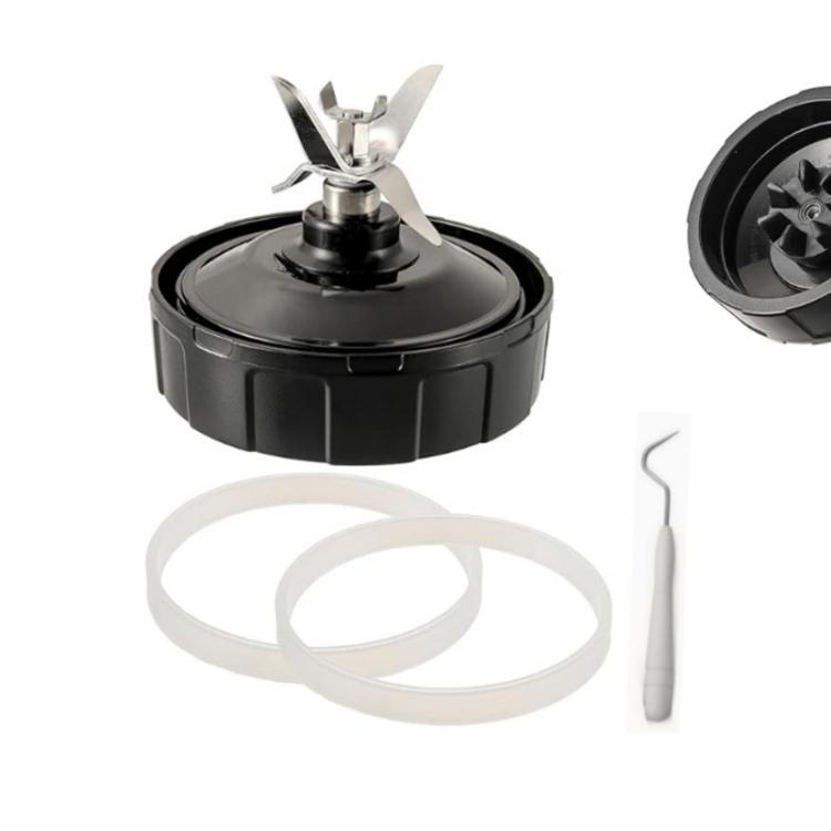 For Ninja BL480/BL482/BL642/BL682/NN102 Blender Accessories, 7-leaf Blade Holder + 2 Sealing Rings + Hook