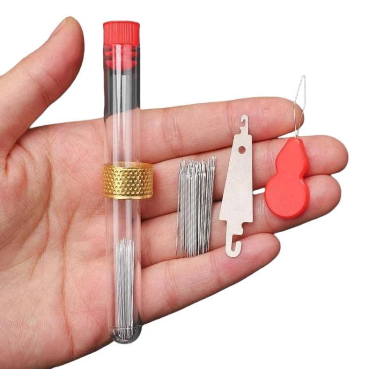 Household Large-hole Sewing Needle Set, 25pcs /Set 3.2cm, 25pcs /Set 4.0cm, 25pcs /Set 5.0cm, 25pcs /Set 6.6cm, 60pcs /Set 6.7/5.4/5/4.8/4cm