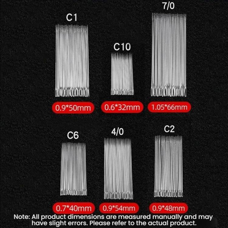 Household Large-hole Sewing Needle Set, 25pcs /Set 3.2cm, 25pcs /Set 4.0cm, 25pcs /Set 5.0cm, 25pcs /Set 6.6cm, 60pcs /Set 6.7/5.4/5/4.8/4cm