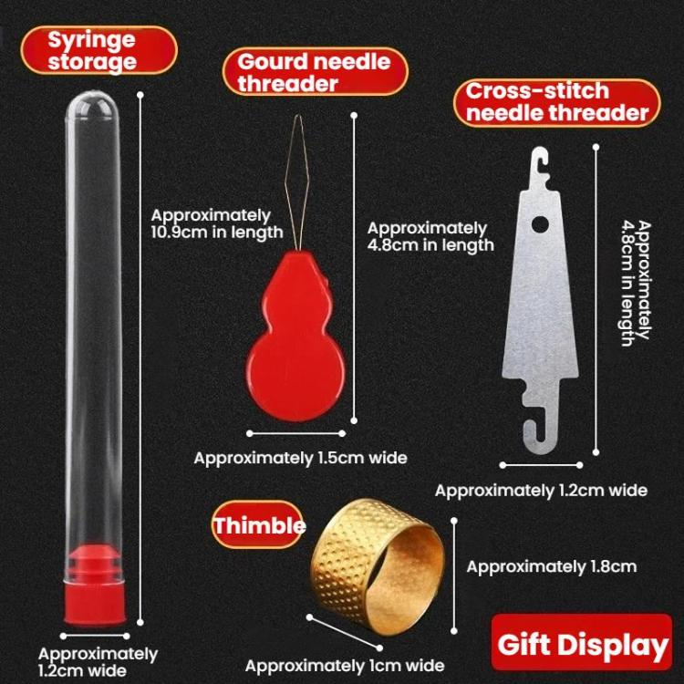 Household Large-hole Sewing Needle Set, 25pcs /Set 3.2cm, 25pcs /Set 4.0cm, 25pcs /Set 5.0cm, 25pcs /Set 6.6cm, 60pcs /Set 6.7/5.4/5/4.8/4cm