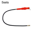 5sets Bent-Head Flexible Hose Magnetic Rod Screw Retriever, Bent-Head Flexible Hose