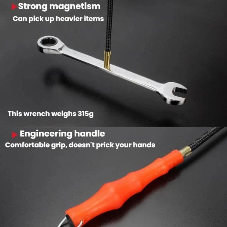 5sets Bent-Head Flexible Hose Magnetic Rod Screw Retriever, Bent-Head Flexible Hose