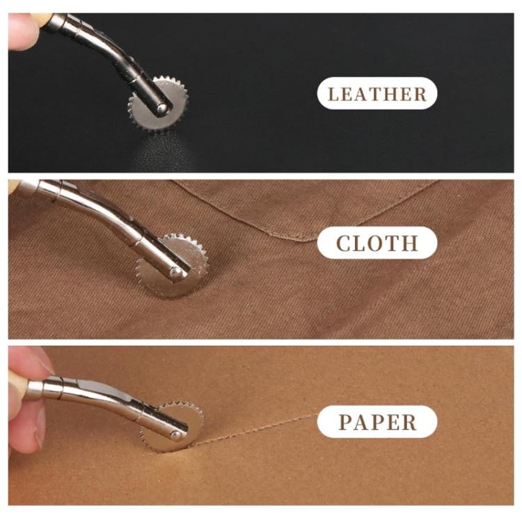 Leather Marking Wheel Tailoring Pattern Making Tool Roller, Standard SKC Wooden Handle, Standard Steel Tooth Handle, Plastic Steel Tooth Handle, Wooden Steel Tooth Handle