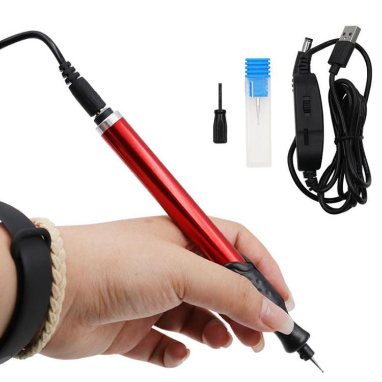 Aluminum Alloy USB Speed Adjustable Electric Grinder Pen 5V Metal Engraving and Carving DIY Tool