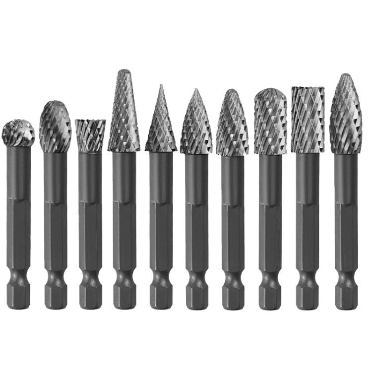 Double Groove Alloy Steel Rotary File Woodworking Carving / Reaming / Slotting Grinding Head, AXE1020, DX1009, EX1016, FX1020, GC1020, HX1025, LX1025, MX1020, NX1010, CX1020