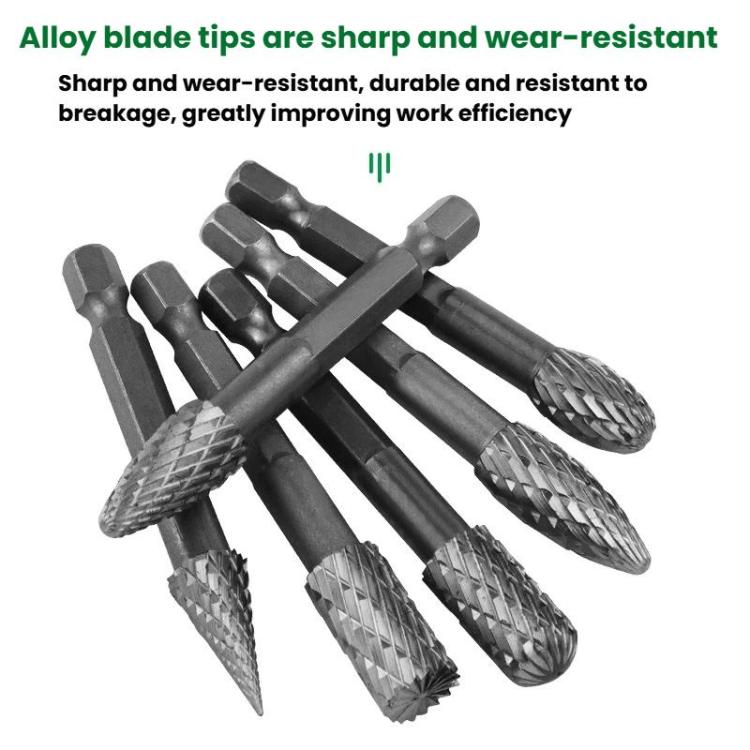 Double Groove Alloy Steel Rotary File Woodworking Carving / Reaming / Slotting Grinding Head, AXE1020, DX1009, EX1016, FX1020, GC1020, HX1025, LX1025, MX1020, NX1010, CX1020