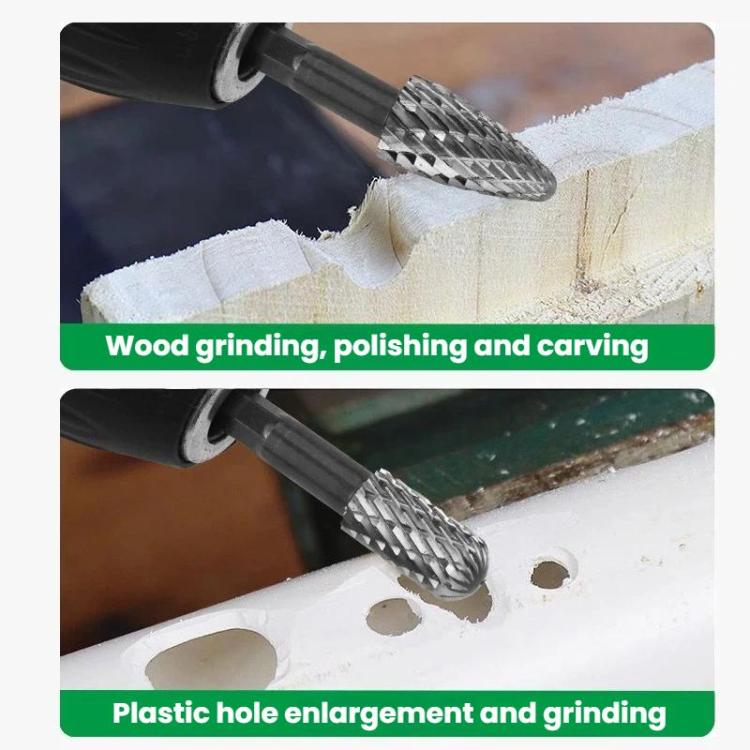 Double Groove Alloy Steel Rotary File Woodworking Carving / Reaming / Slotting Grinding Head, AXE1020, DX1009, EX1016, FX1020, GC1020, HX1025, LX1025, MX1020, NX1010, CX1020