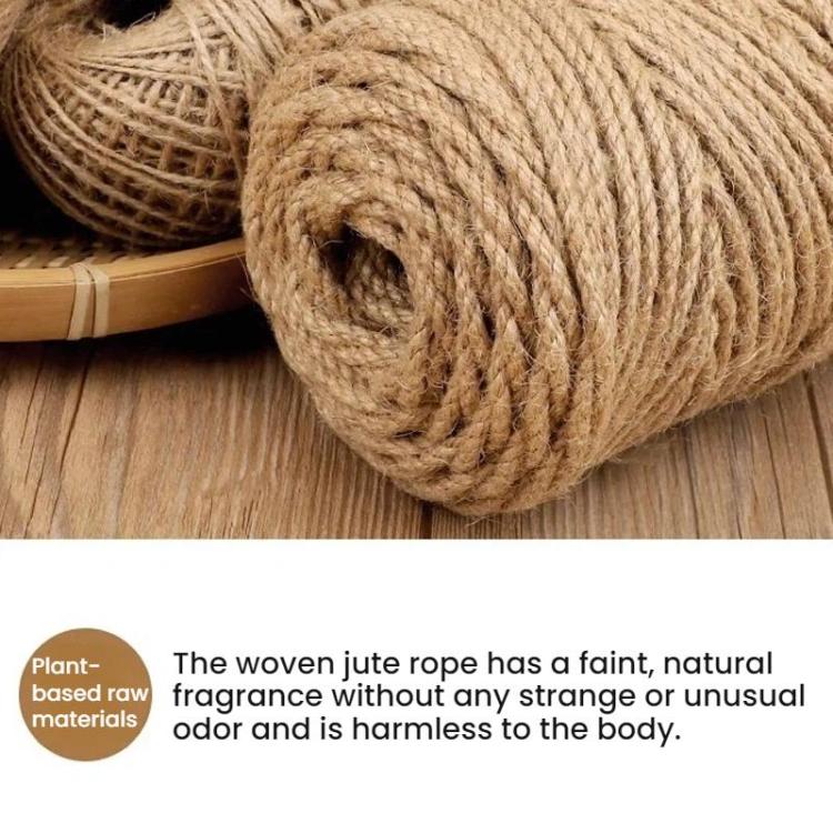 10pcs DIY Hand-Woven Hemp Rope Decoration Materials, 0.001x100m, 0.0015x100m, 0.0015x200m