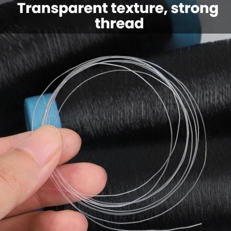 Hand-sewn Nylon Invisible Ultra-fine Filament Thread, Transparent Small Roll 0.25mm, Black Small Roll 0.25mm, Transparent Large Roll 0.10mm, Black Large Roll 0.10mm, Transparent Large Roll 0.15mm, Black Large Roll 0.15mm, Transparent Large Roll 0.2mm  ...