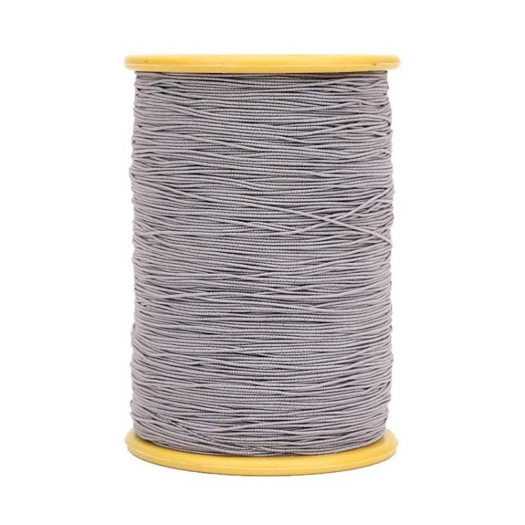 0.45mm Sewing Elastic Cord Rubber Band Core-coated Tag Elastic Thread, White, Gray, Black, Coffee, Navy