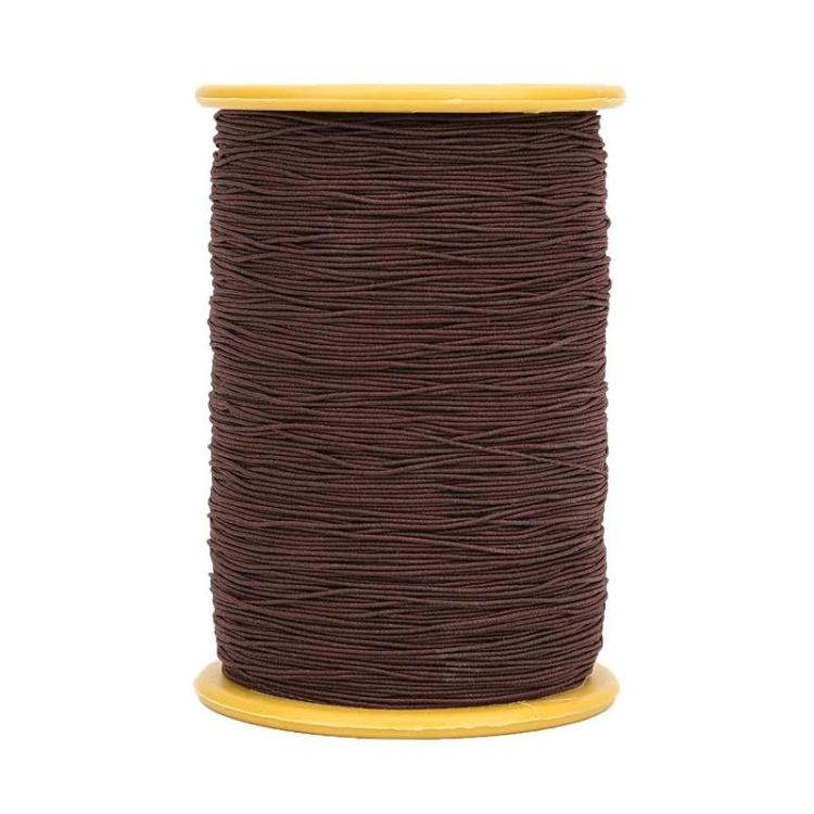 0.45mm Sewing Elastic Cord Rubber Band Core-coated Tag Elastic Thread, White, Gray, Black, Coffee, Navy