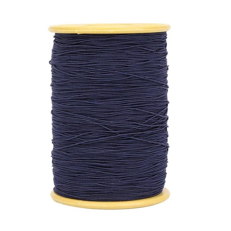 0.45mm Sewing Elastic Cord Rubber Band Core-coated Tag Elastic Thread, White, Gray, Black, Coffee, Navy