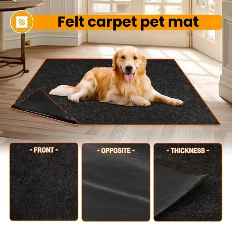 Non-Slip Cuttable Pet Felt Mat Washable Floor Protection Pad, 61 x 74cm, 74 x 91.5cm, 91.5 x 91.5cm, 91.5 x 122cm, 91.5 x 152.5cm, 91.5 x 183cm