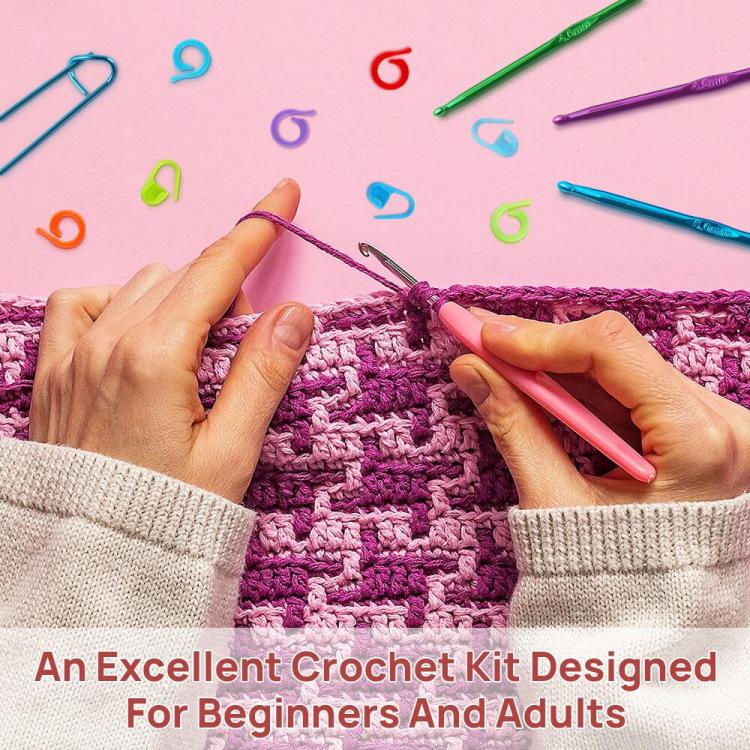 59pcs /Set DIY Crochet Yarn Knitting Tool Kit Set