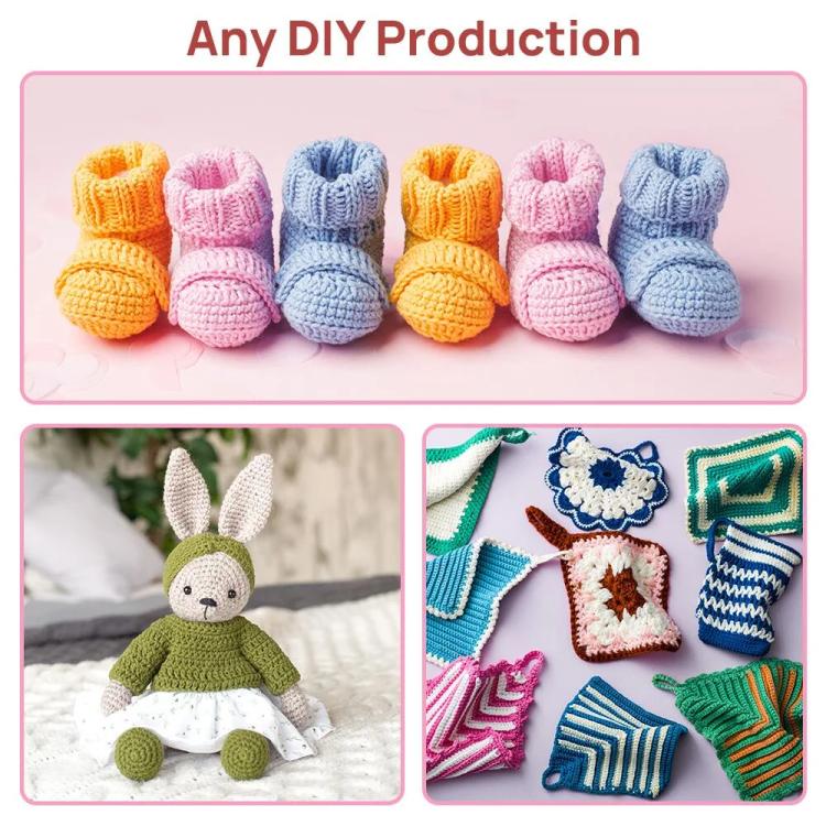 59pcs /Set DIY Crochet Yarn Knitting Tool Kit Set