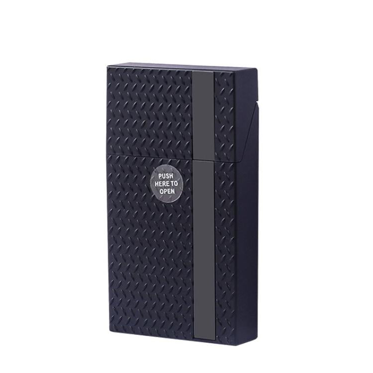 Elegant Vertical Stripe Cigarette Case 20-Count Moisture-Proof Slim Cigarette Holder