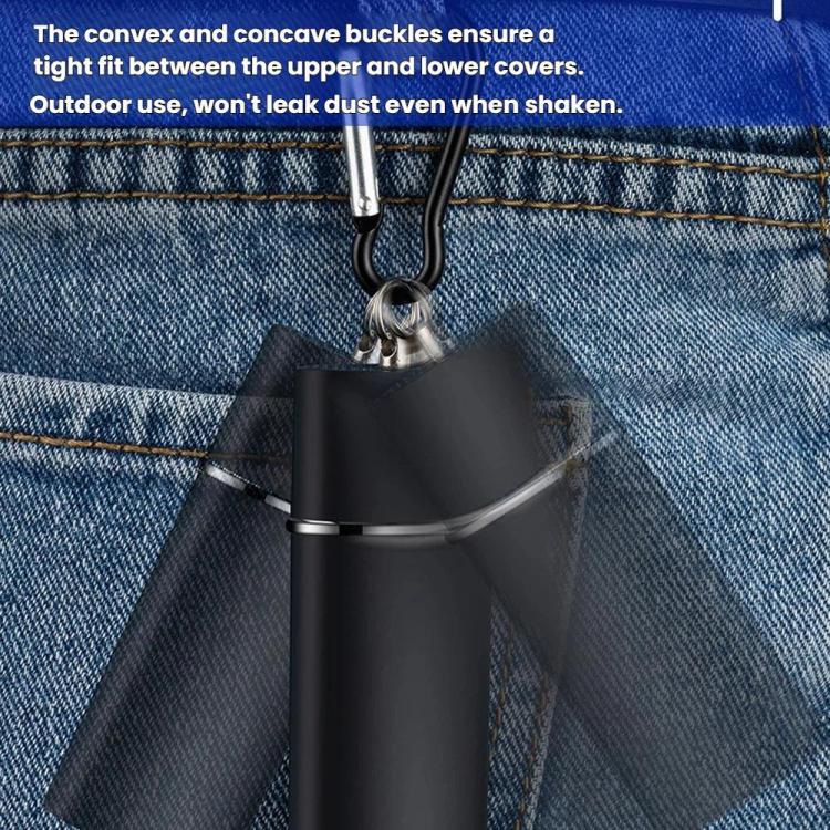 Portable Pocket Ashtray Slide-Out Drawer Mini Metal Lined Leak-Proof Ash Container for Outdoor, Car, Travel