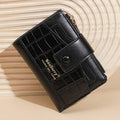 Baellerry N7102 Zipper Closure Women Wallet With Multiple Card Slots Compact Short Wallet