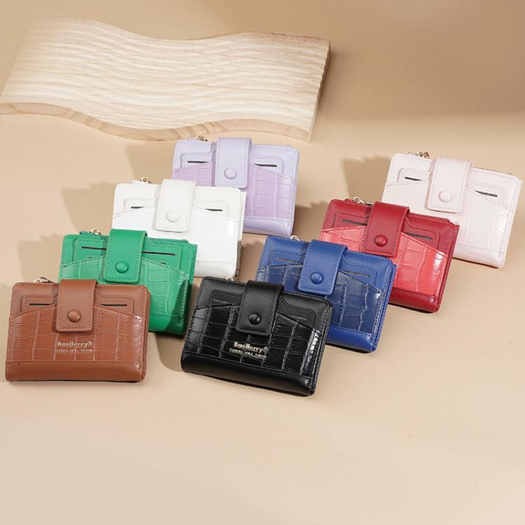 Baellerry N7102 Zipper Closure Women Wallet With Multiple Card Slots Compact Short Wallet