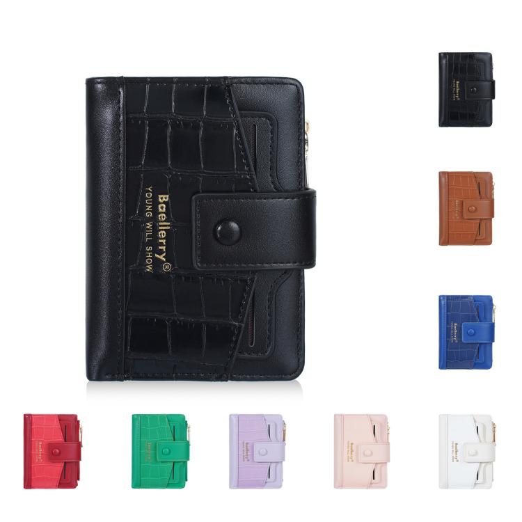 Baellerry N7102 Zipper Closure Women Wallet With Multiple Card Slots Compact Short Wallet