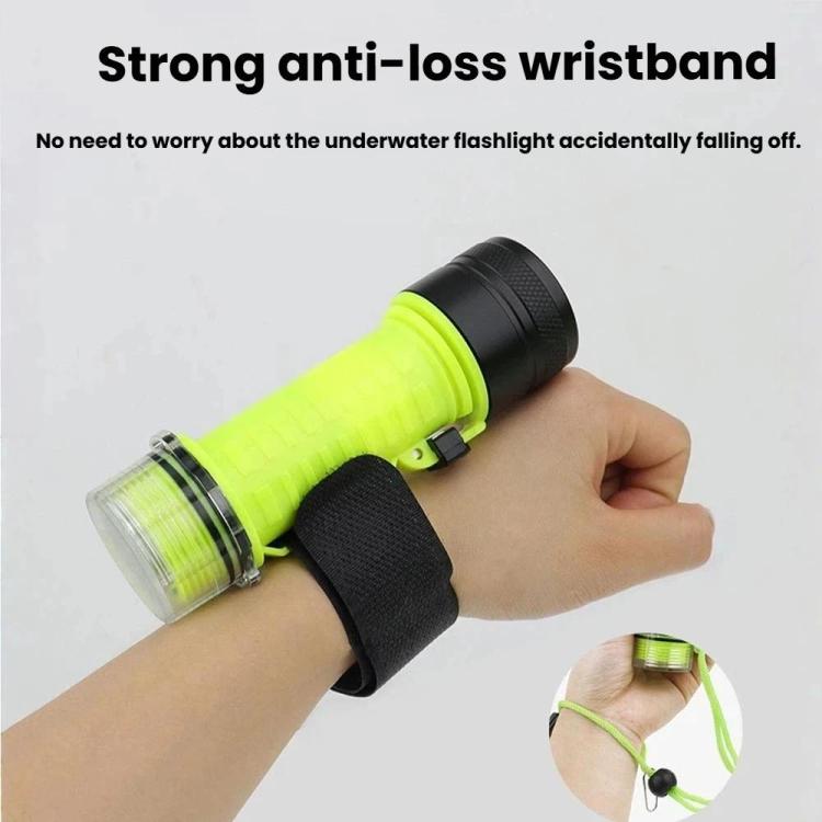 80m Waterproof Diving Flashlight Amphibious LED Light for Outdoor and Underwater Use, Rechargeable Version, External Battery Version