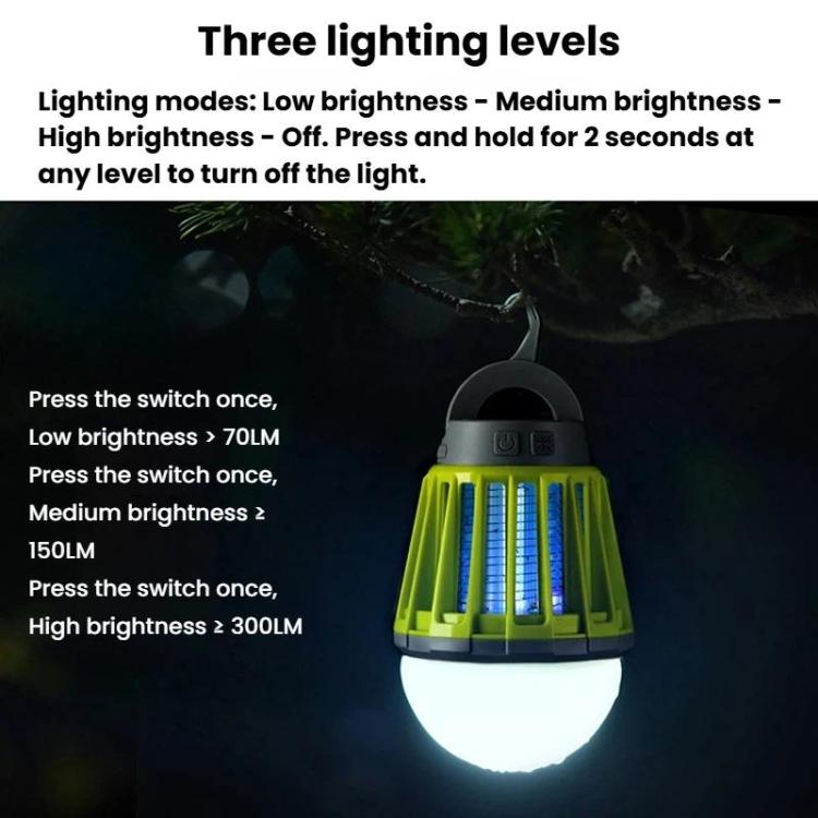 Sb-6057 IPX6 Waterproof Mosquito Lamp Hanging Camping & Stall Ambient Lamp