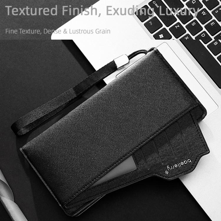 Baellerry C3259 Men Long Wallet Multi-Card Holder Clutch Business Casual Zipper Bag