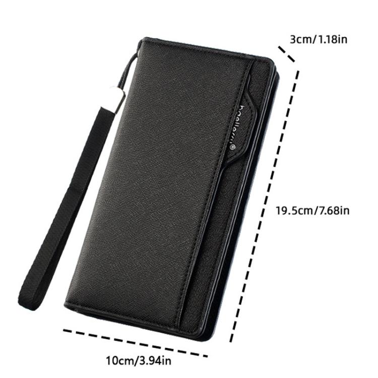 Baellerry C3259 Men Long Wallet Multi-Card Holder Clutch Business Casual Zipper Bag