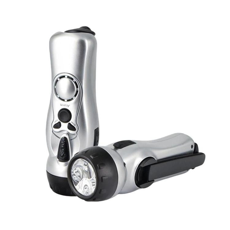 SB-3030E Outdoor LED Hand-Cranked Rechargeable Flashlight Emergency Lighting Radio