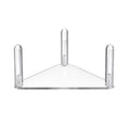 2pcs /Set Easy-Assembly Triangular Acrylic Ball Rack, Transparent 1pc, Transparent 2pcs /Set, Black 1pc, Black 2pcs /Set